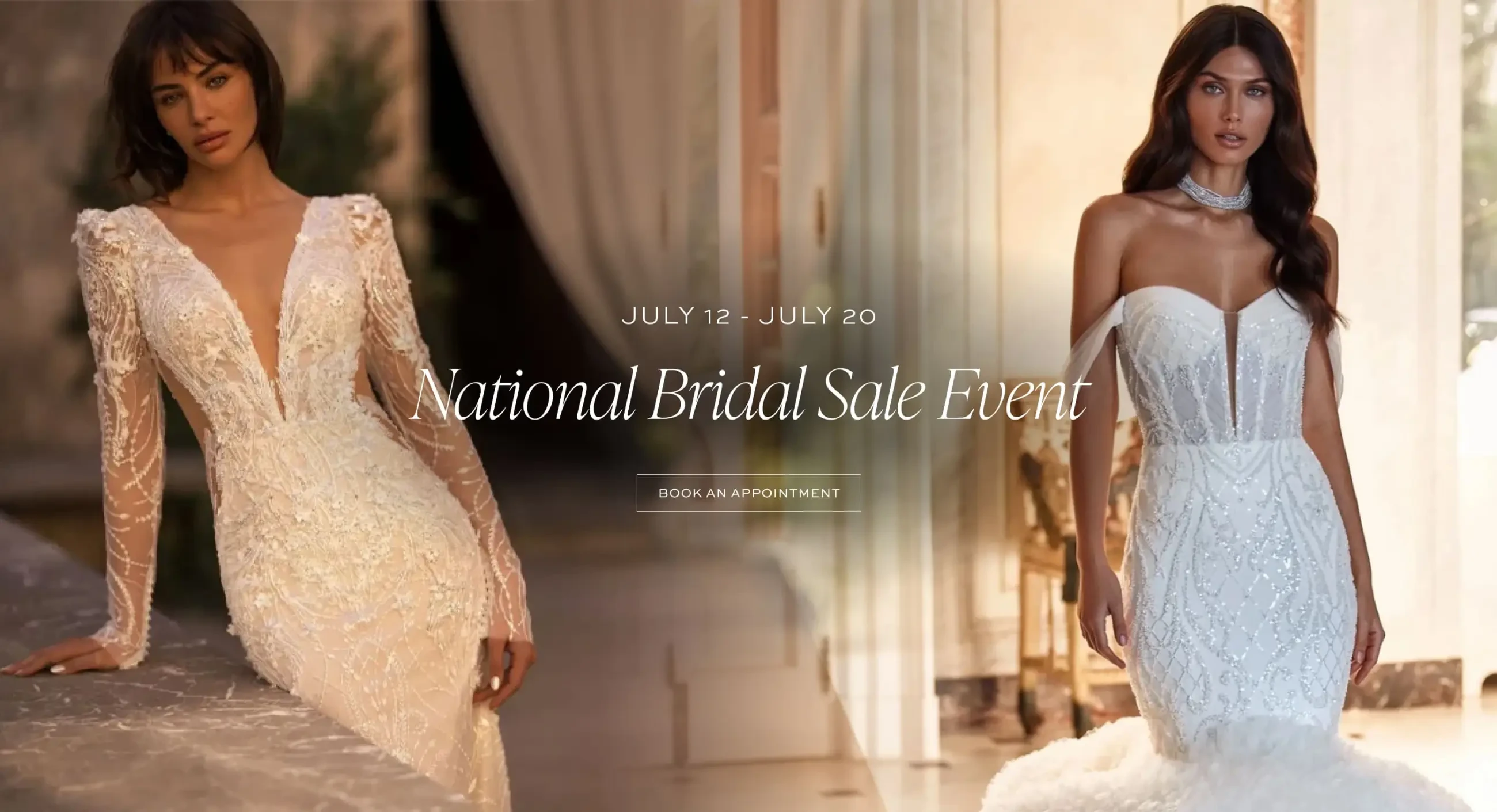 National Bridal Sale Event Banner
