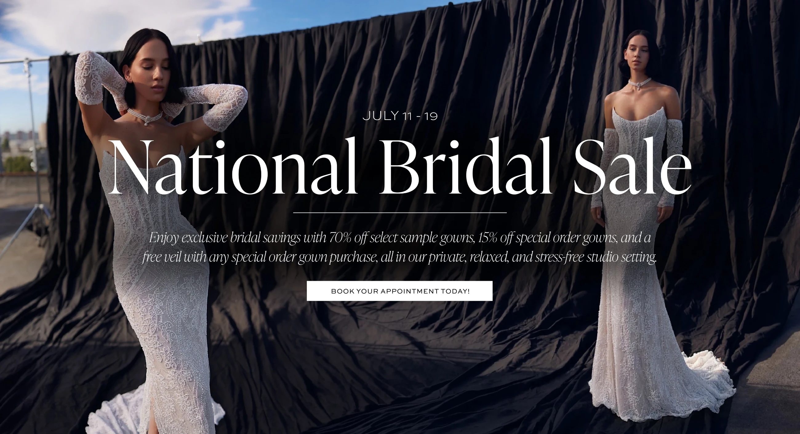 National Bridal Sale Event Banner