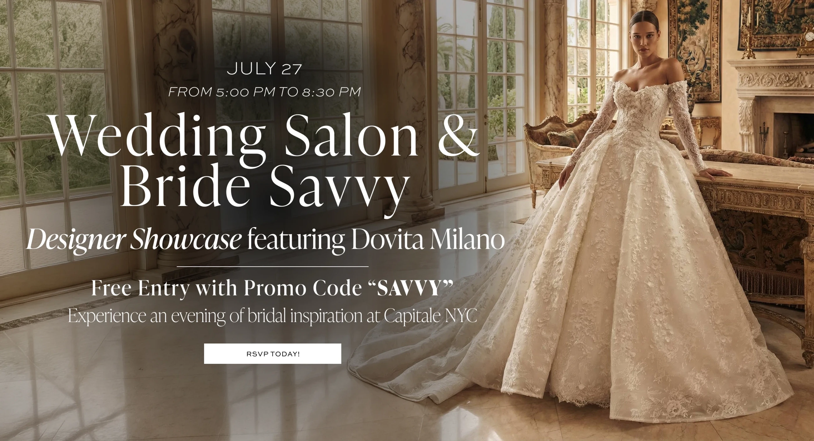 Wedding Salon and Bride Savvy Designer Showcase Banner